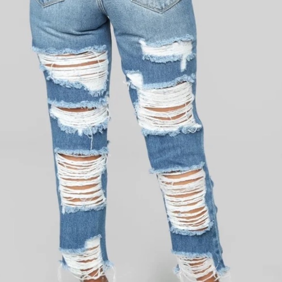 FN Ripped Baggy Mom Jeans - Picture 5 of 10